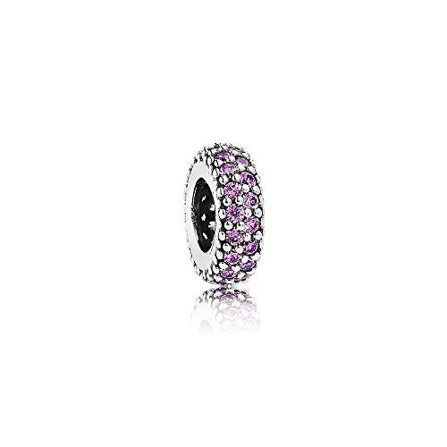 PANDORA Damen-Bead-Zwischenelement Pavé-Inspiration 925 Silber Zirkonia lila - 791359CFP