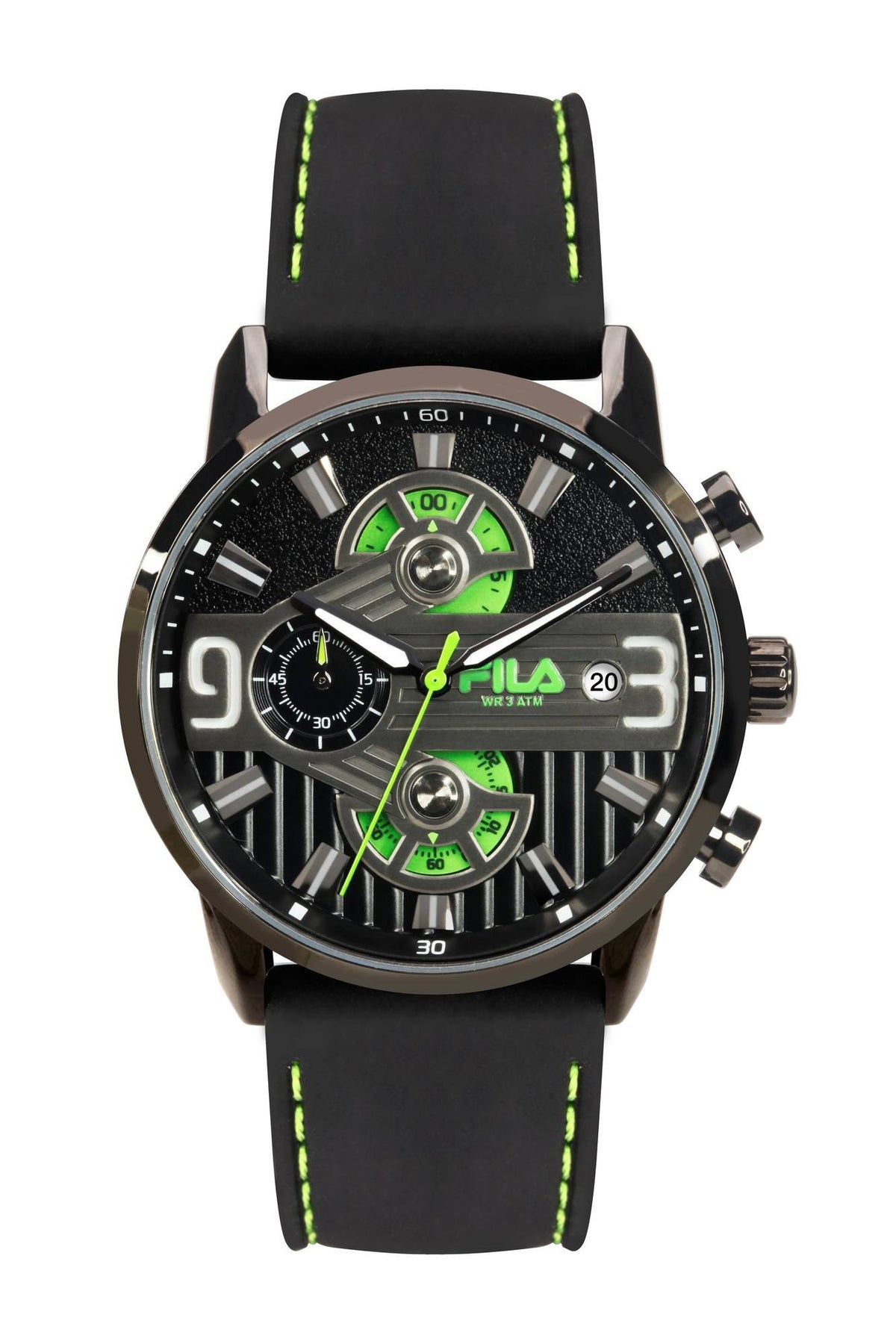 Fila Herrenuhr Chronograph Silikon Armband FILASTYLE 38-175