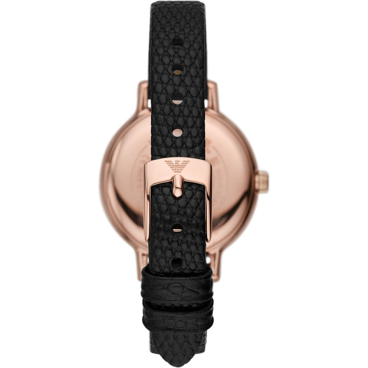 Emporio Armani Damenuhr AR11485 für Damen in Roségold und Schwarz AR11485