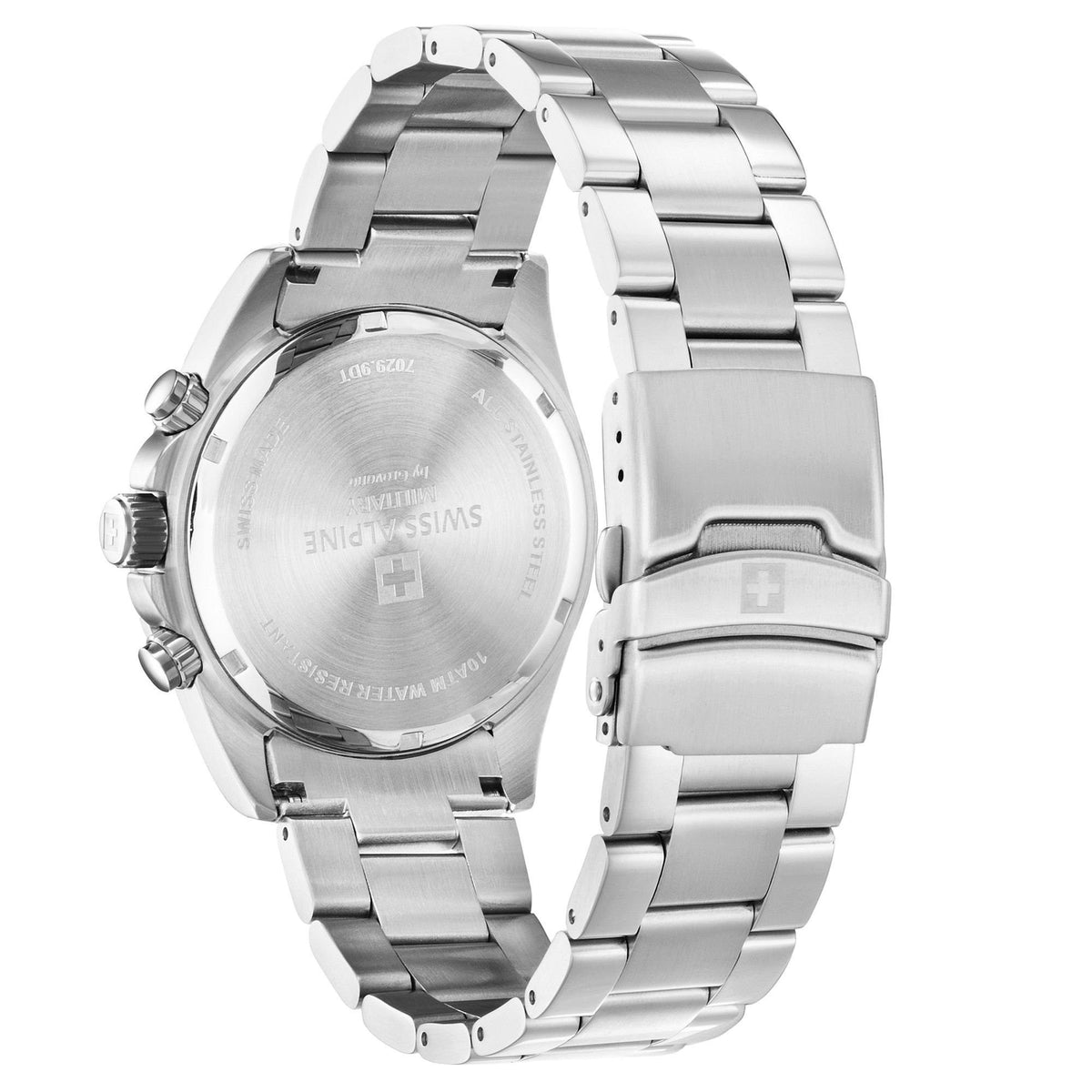 Swiss Alpine Military Herren Armbanduhr Chronograph Raptor silber 7029.9138