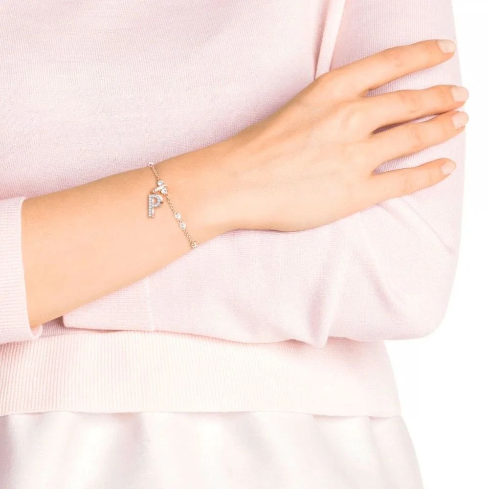 Swarovski Charm Damen Remix Alphabet „P“ Roségold 5437625