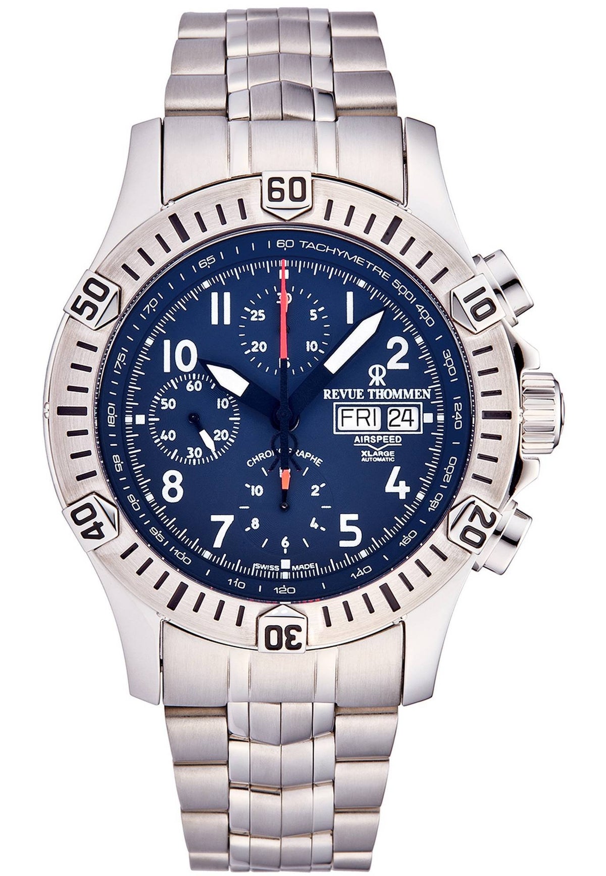 Revue Thommen Automatik Armbanduhr Airspeed Xlarge Pioneer Chrono