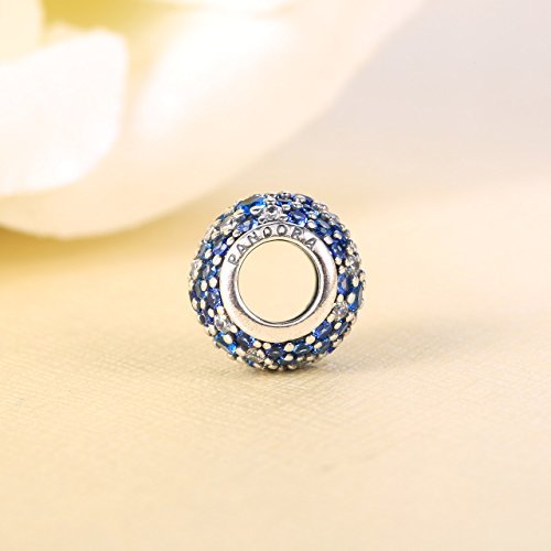 PANDORA Charm - Himmelsmosaik Pavé Kugel, 791261NSBMX