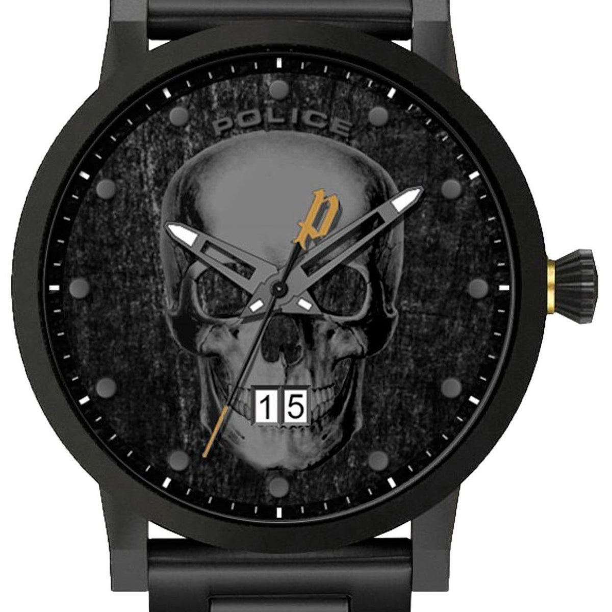 Police Herren Armbanduhr COLLIN schwarz PL.15404JSB/02MA