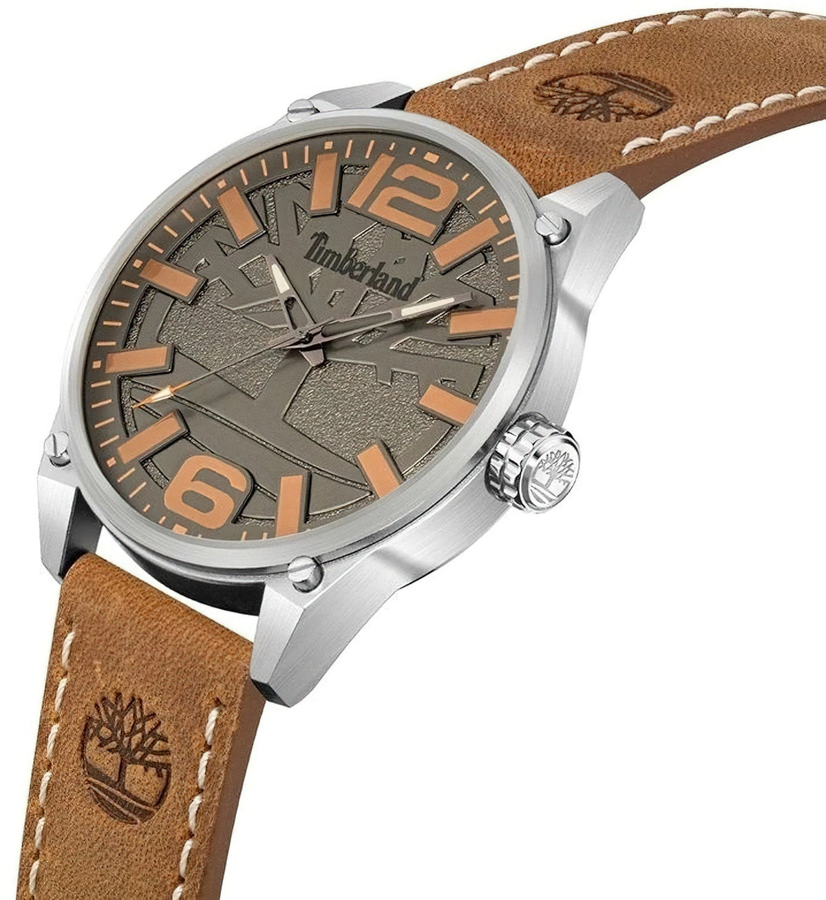 Timberland Analoguhr Herren Ripley-Z Silberfarben Grau Braun TDWGA9000702M