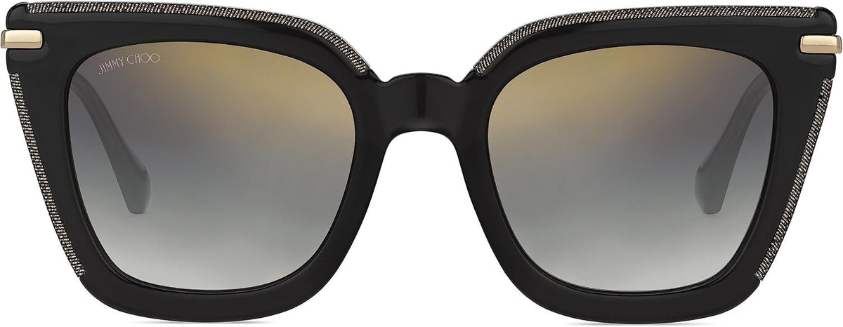 Jimmy Choo Unisex Ciara/G/S Sonnenbrille, Grey Glitter Gold, 52
