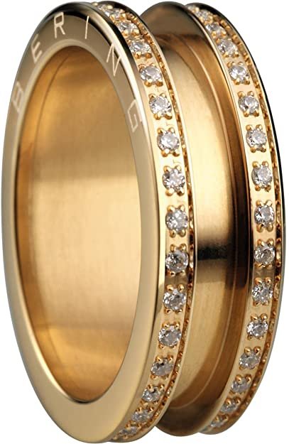 Bering Damen-Ring arctic symphony AußenRing Zirkonia Gold 523-27-X3
