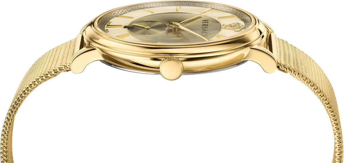 Versace Herren-Armbanduhr V-Circle Manifesto Edition Schweizer Quarz Edelstahl VBQ070017