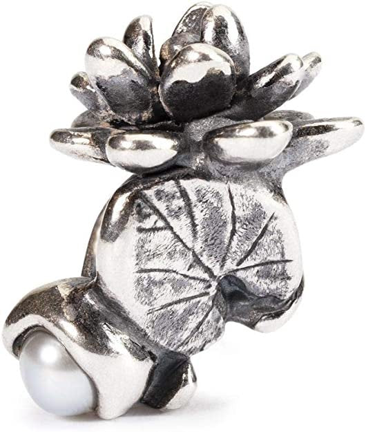 Trollbeads Damen Seerose Juli Silber TAGBE-00033