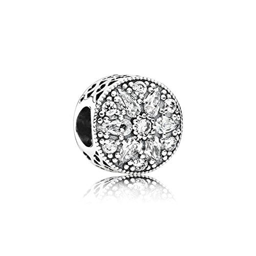 PANDORA Damen-Charm Strahlende Liebesblüte 925 Silber Zirkonia transparent - 791762CZ