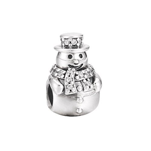 Pandora Perle Charme Silber Frau 792001CZ Schneemann