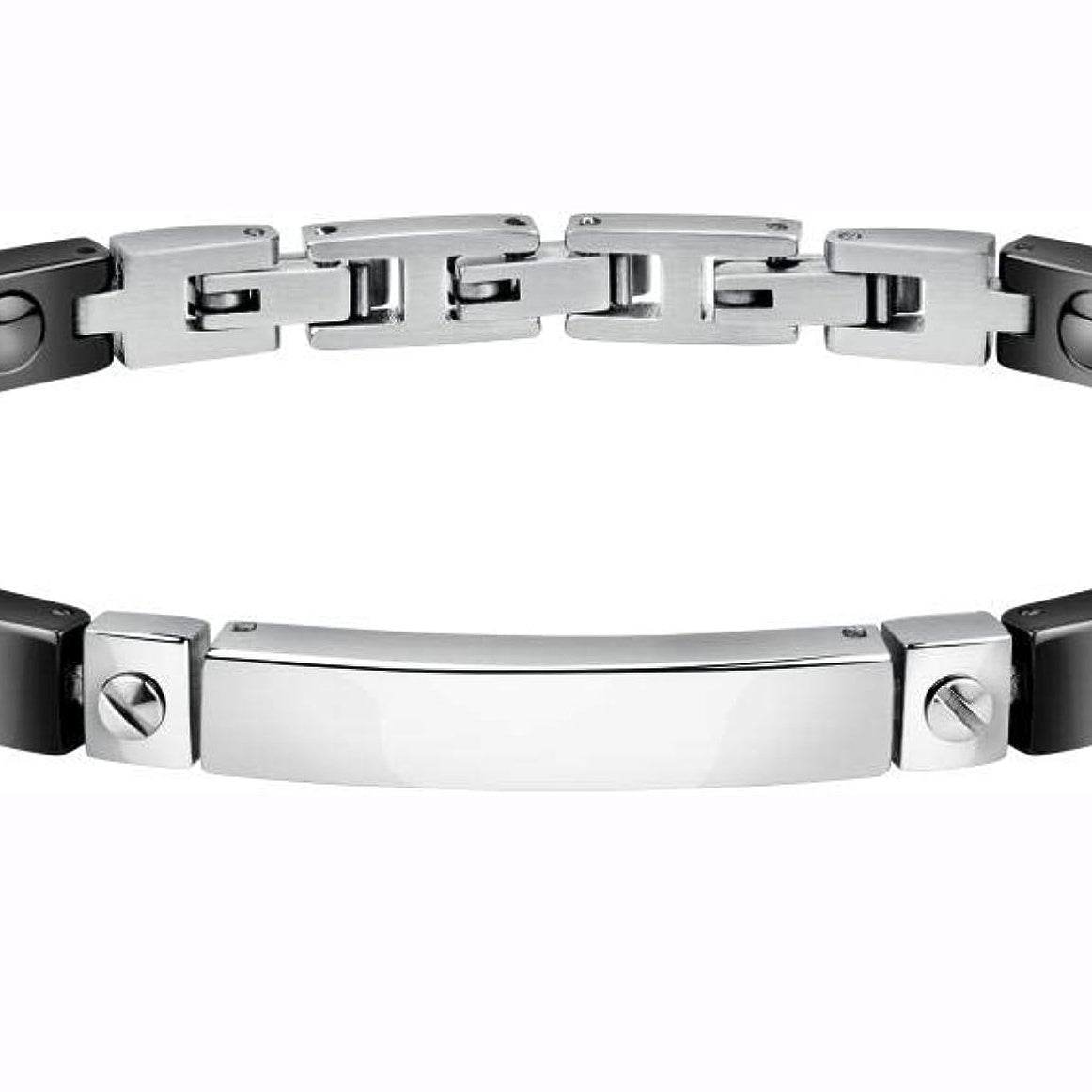 SECTOR Herren Armband CERAMIC BR. BLK CERAMIC & SCREW 22CM