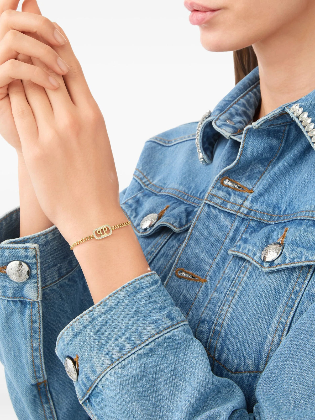 Philipp Plein Damen Armband PLEIN LETTERING Gold PJ1AA30BU