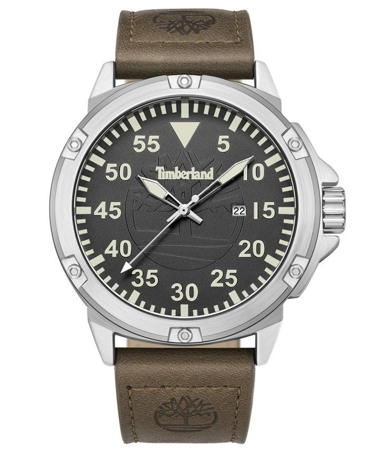 Timberland Analoguhr Herren Weymont-Z Silberfarben Braun TDWGB9002801M