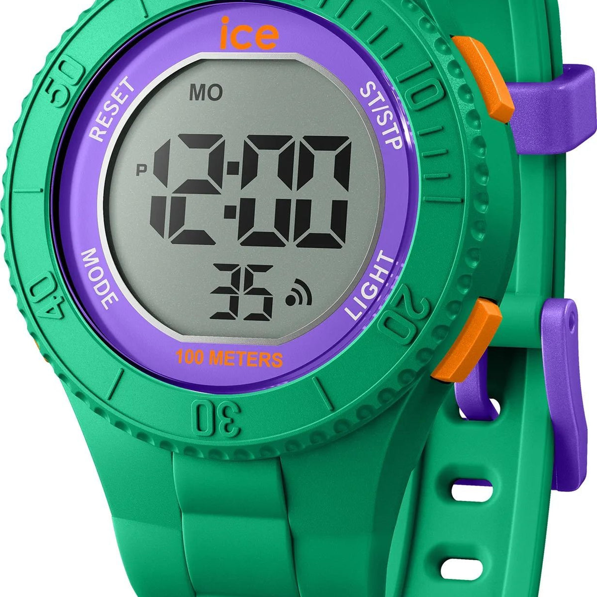 Ice-Watch Digitaluhr Damen ICE digit Green purple orange Small grün 021616