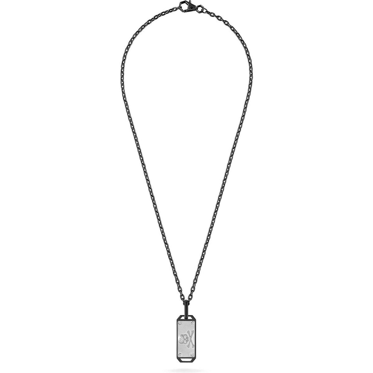 Philipp Plein Herren Halskette Stainless Steel $Kull Bones PJWEA09NU