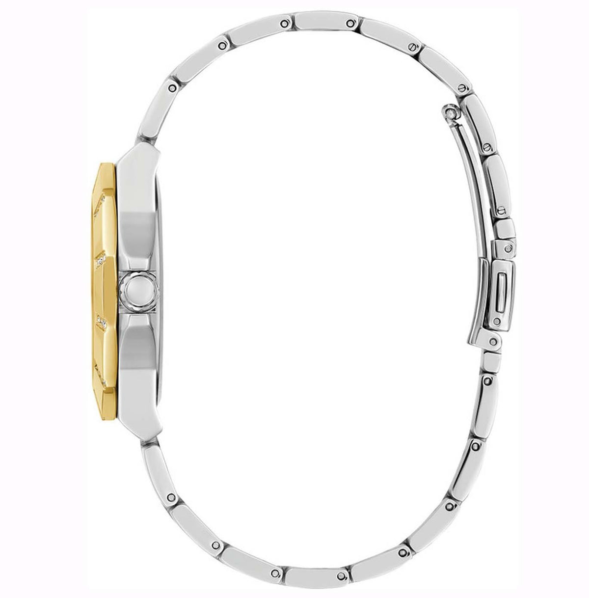 Guess Damen Armbanduhr Sunray Multifunktion gold, silber 36 mm GW0616L2
