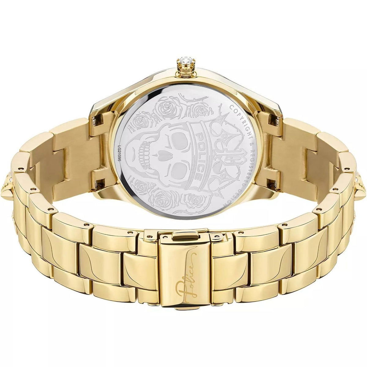 Police Armbanduhr Damen PAHIA Gold Schwarz PEWLG2109502