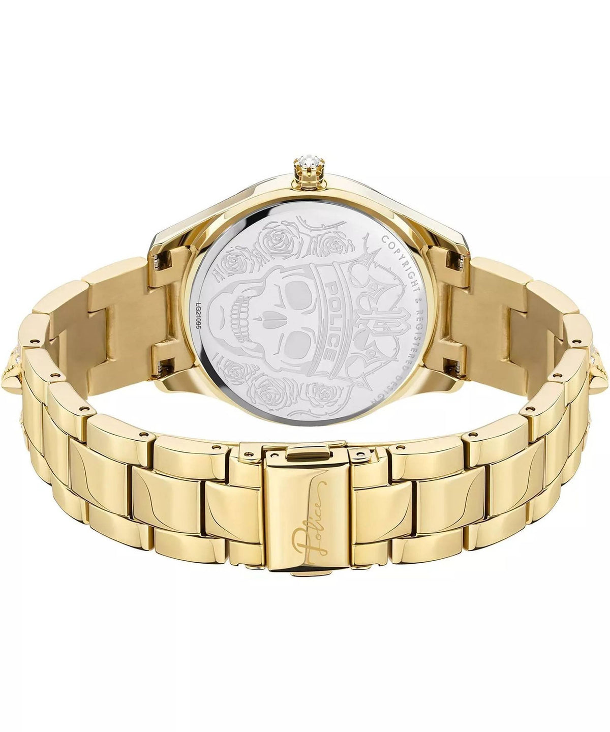 Police Armbanduhr Damen PAHIA Gold Schwarz PEWLG2109502