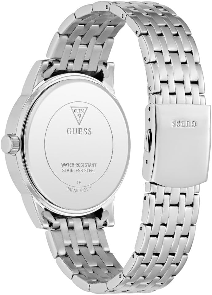 Guess Multi-Funktions-Armbanduhr Herren Emerson Silber GW0976G1