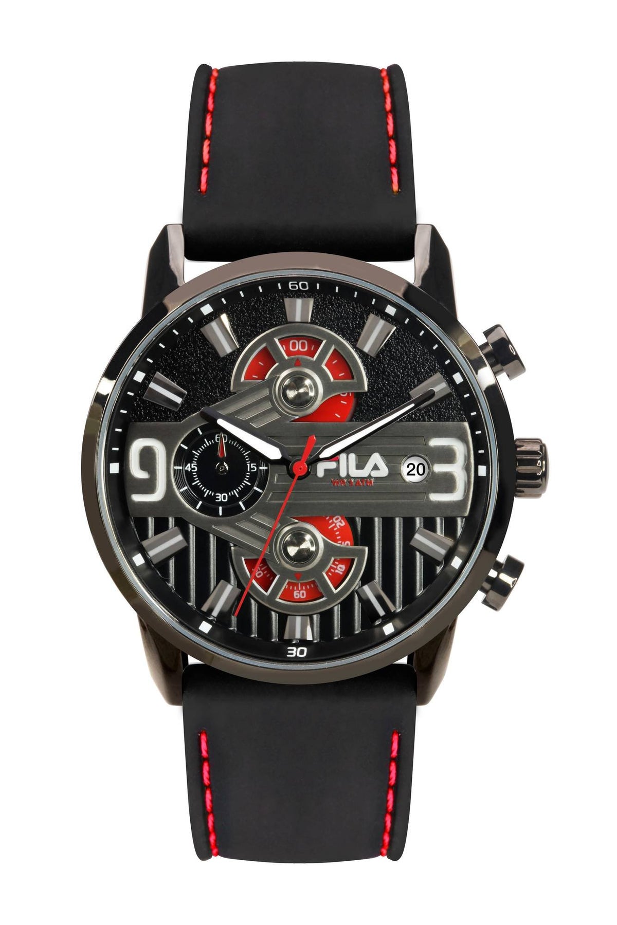 Fila Herrenuhr Chronograph Silikon Armband FILASTYLE 38-175