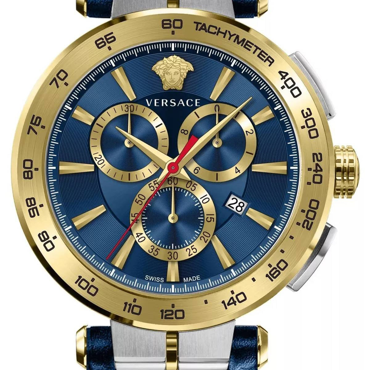 Versace Herren Chronograph VE6CA0223 Aion Blau
