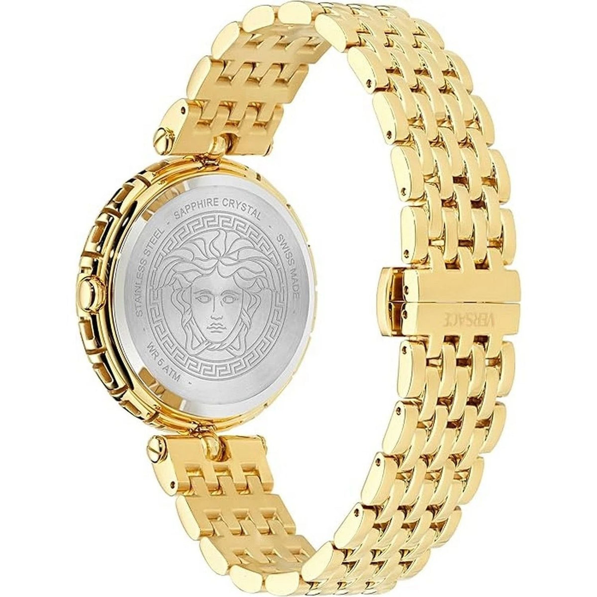 Versace Armbanduhr Damen Weiß Gold VE9D00524