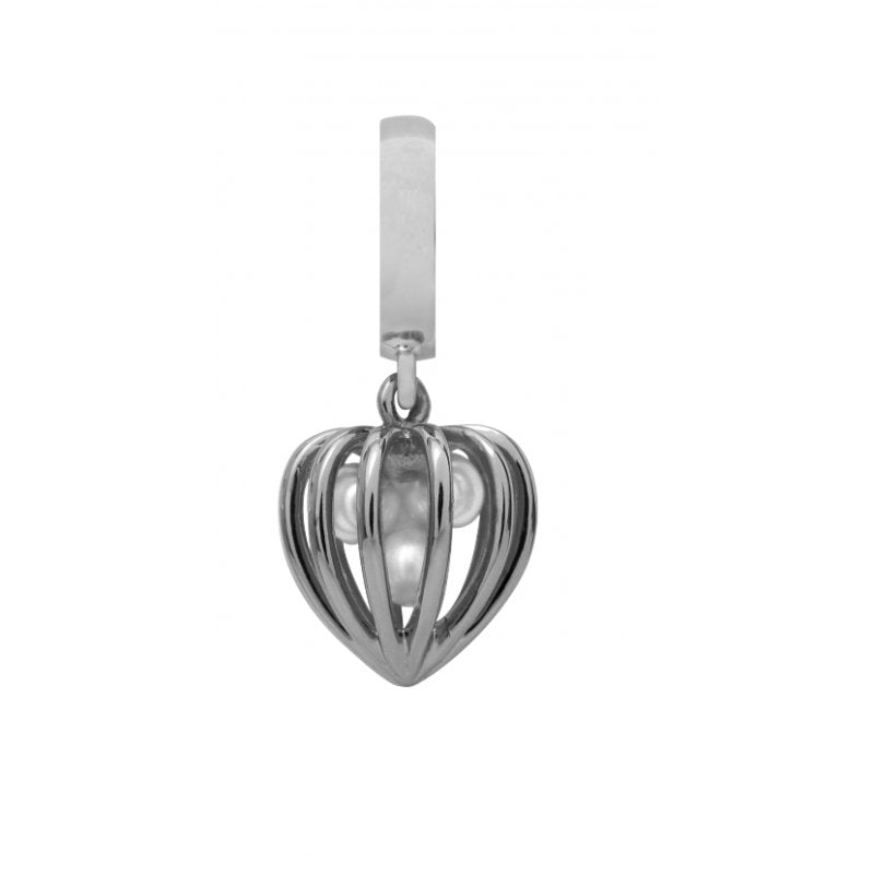 Endless Jewelry Damen Anhänger Heart Perl in Cage Silber 43215