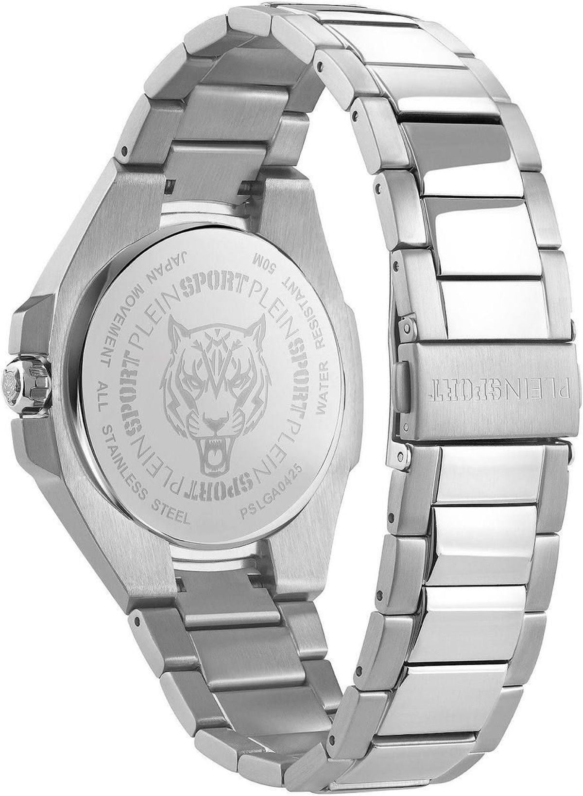 Plein Sport Herren Armbanduhr Edelstahl silber PSLGA0425