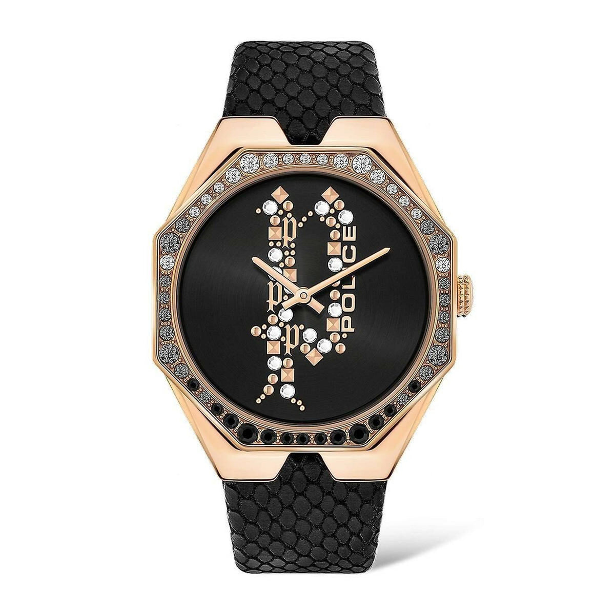 Police Armbanduhr Damen MOANA Roségold Schwarz PEWLA2008201
