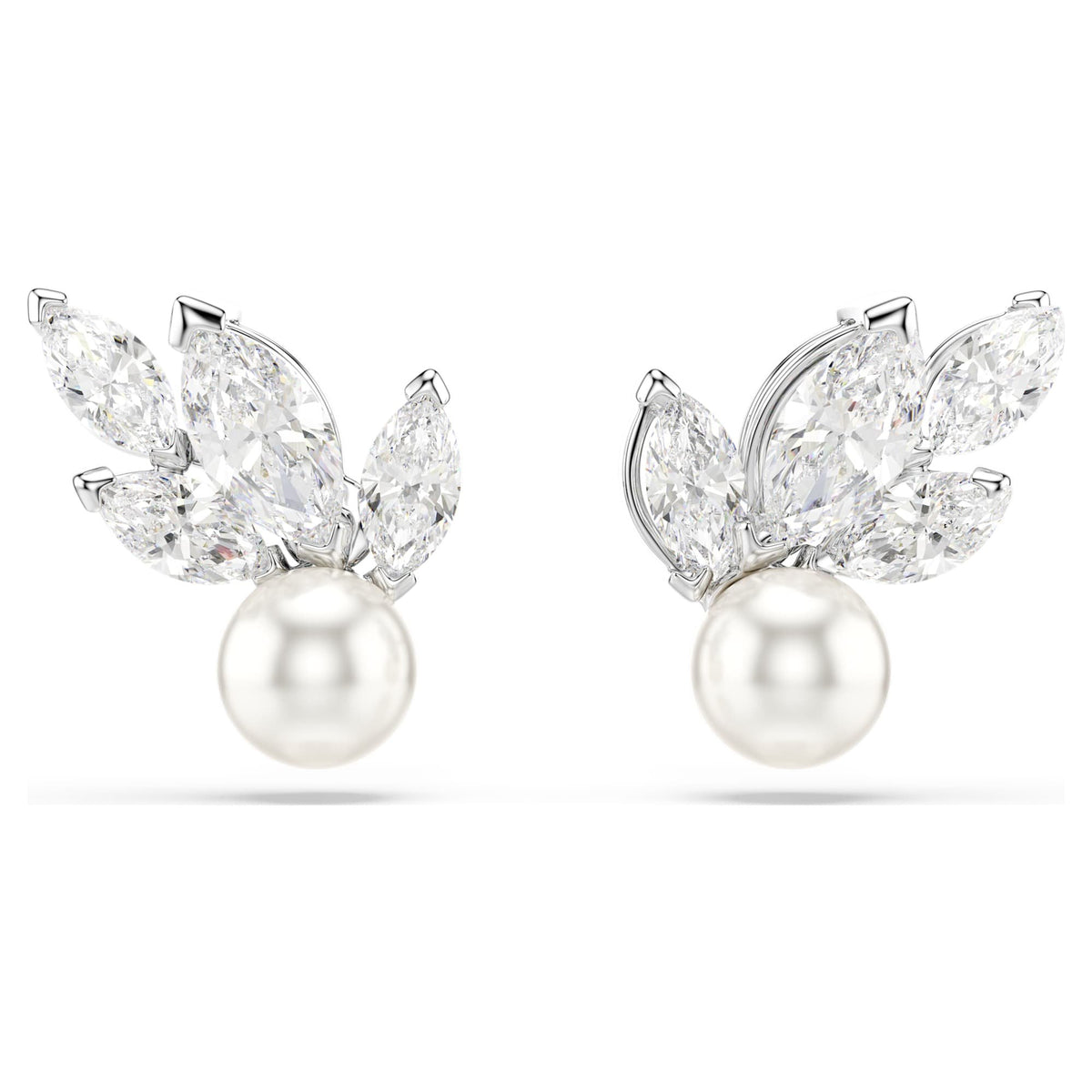 Swarovski Ohrringe Damen Ginger Weiß Silberfarben 5422683