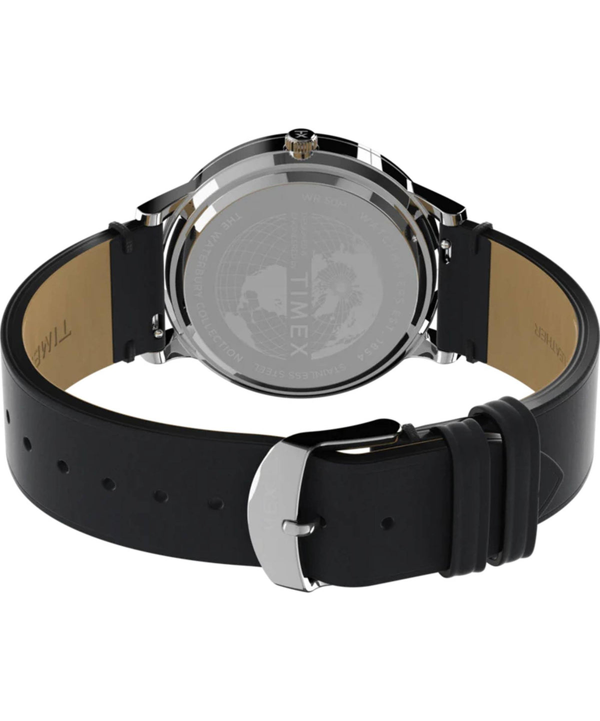 Timex Armbanduhr Herren Waterbury Classic/Traditional Silber/Schwarz TW2W15000