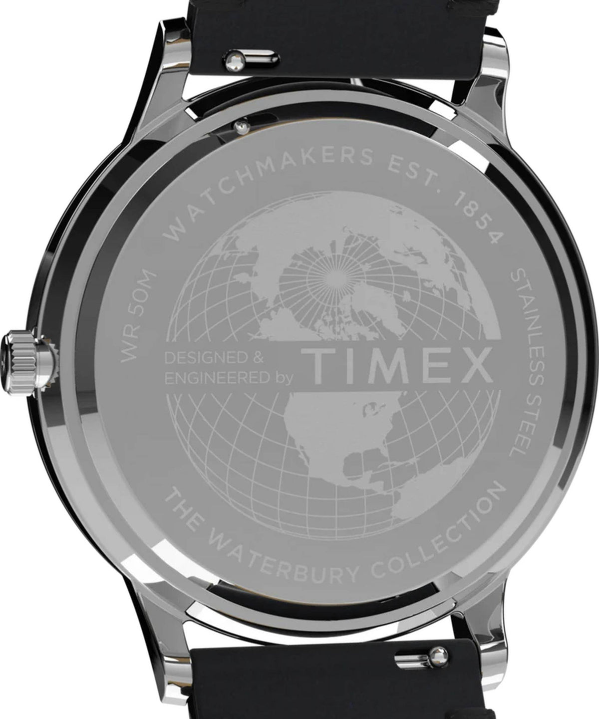 Timex Armbanduhr Herren Waterbury Classic/Traditional Silber/Schwarz TW2W15000