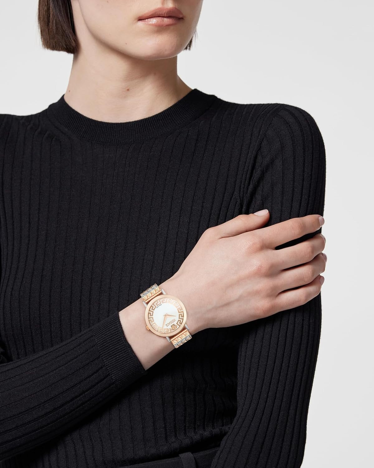 Versace Damen Analog Quarz Armbanduhr Daedalus