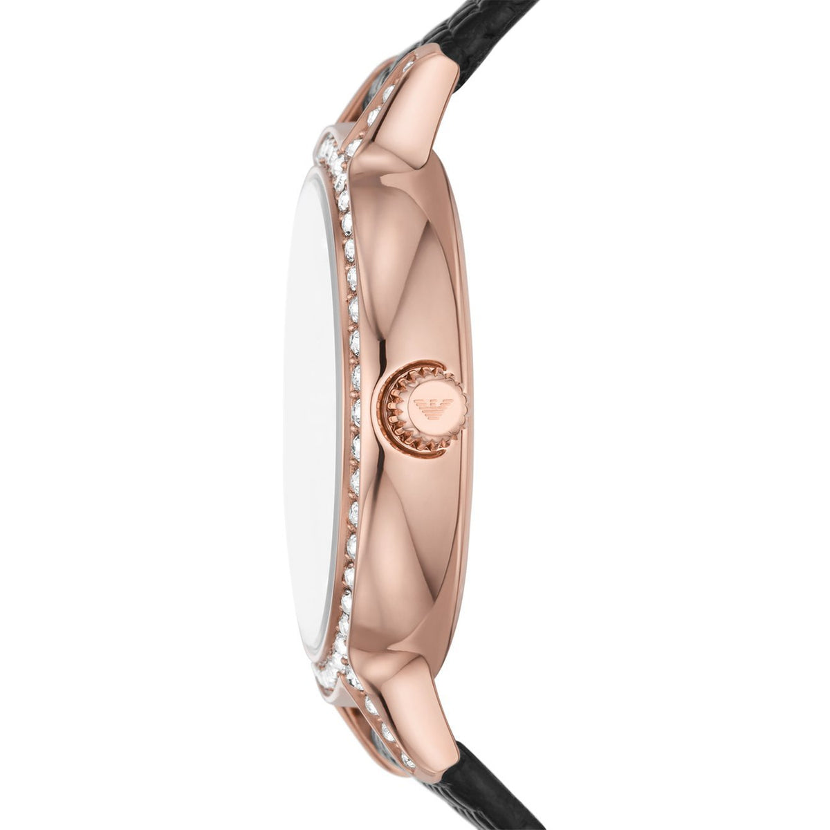 Emporio Armani Damenuhr AR11485 für Damen in Roségold und Schwarz AR11485