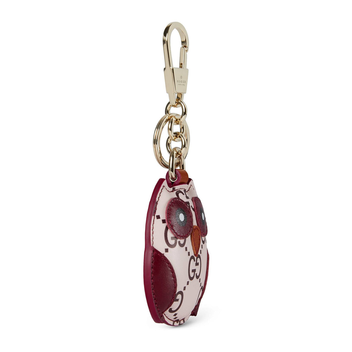Gucci Taschenanhänger Damen Owl Shaped Bag Charm Rosa Rot 821813JAAJ18161