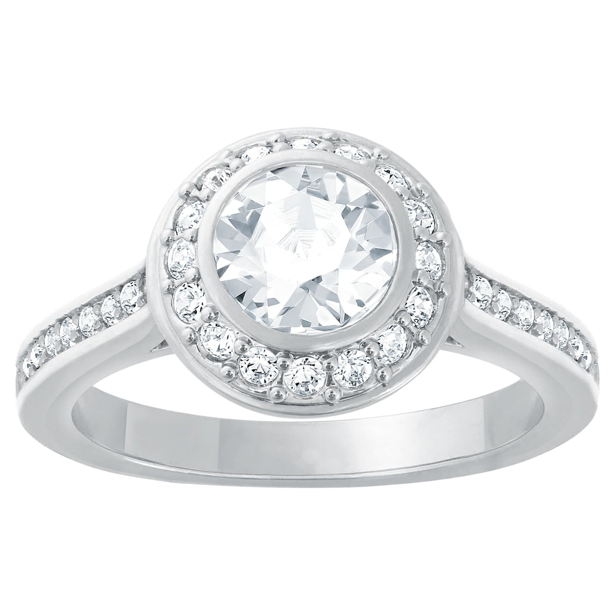 Swarovski Ring Damen Nirvana Weiß Silberfarben Größe 52 1081949