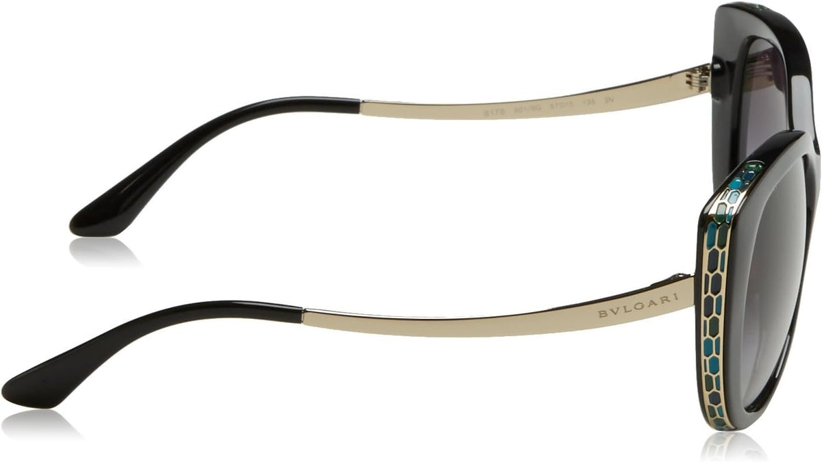 Bulgari Damen 0BV8178 901/8G 57 Sonnenbrille, Schwarz (Black/Gradient)