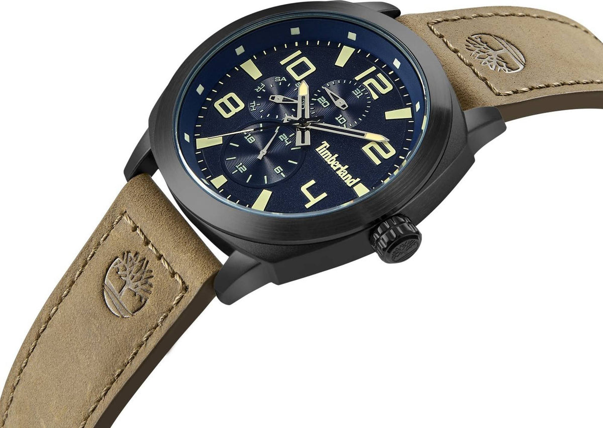 Timberland Analoguhr Herren Brantford-Z Schwarz Blau Braun TDWGF9001701