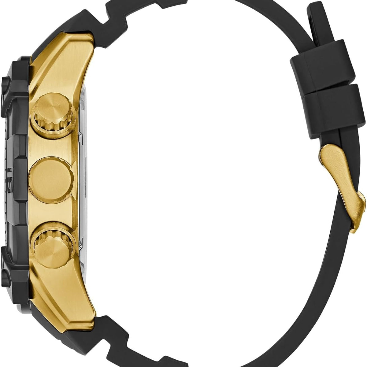 Guess Armbanduhr Herren Linebacker Multifunktion Bicolor Schwarz Gold GW0911G3