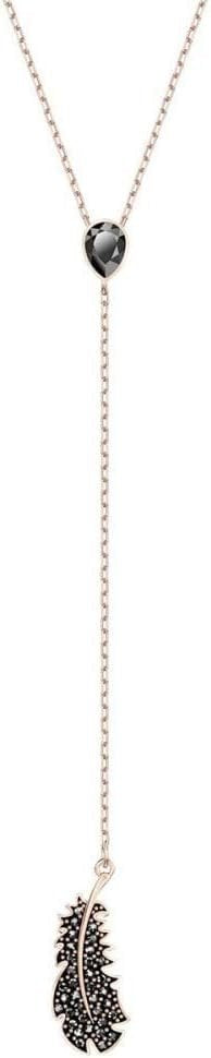 Swarovski Halskette Damen Naughty Y Roségold Schwarz 5495299