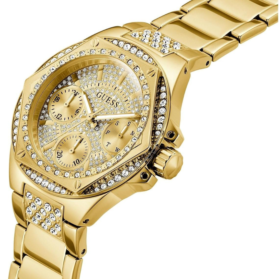 Guess Armbanduhr Damen Envy Analog Gold GW0878L2