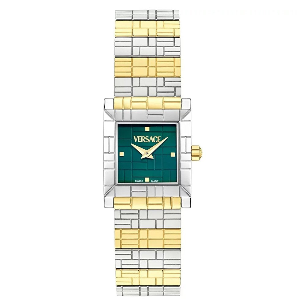 Versace Damen Armbanduhr Mosaic Silber/Gold/Grün VE9B00124
