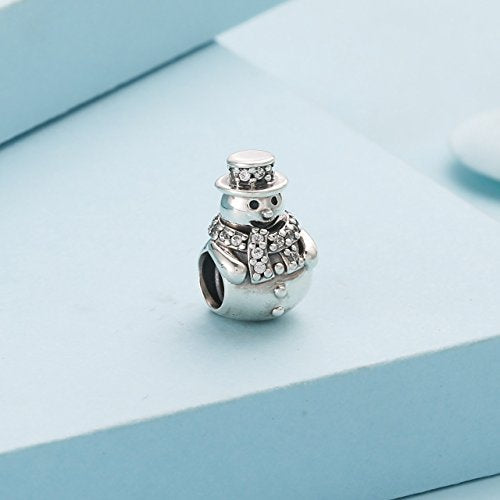 Pandora Perle Charme Silber Frau 792001CZ Schneemann