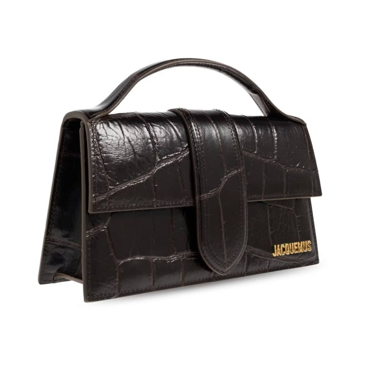 Jacquemus Tasche Unisex Le Grand Bambino Dark Brown Cocco BAW00007-AC07A16-880