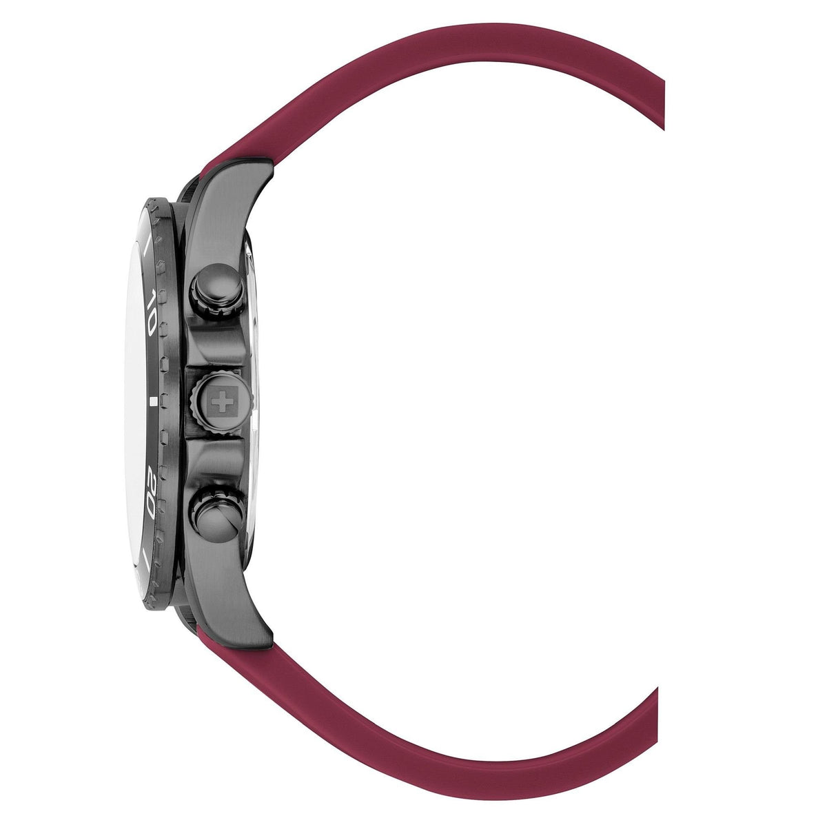 Swiss Alpine Military Herren Armbanduhr Chronograph Raptor bordeaux 7029.9876