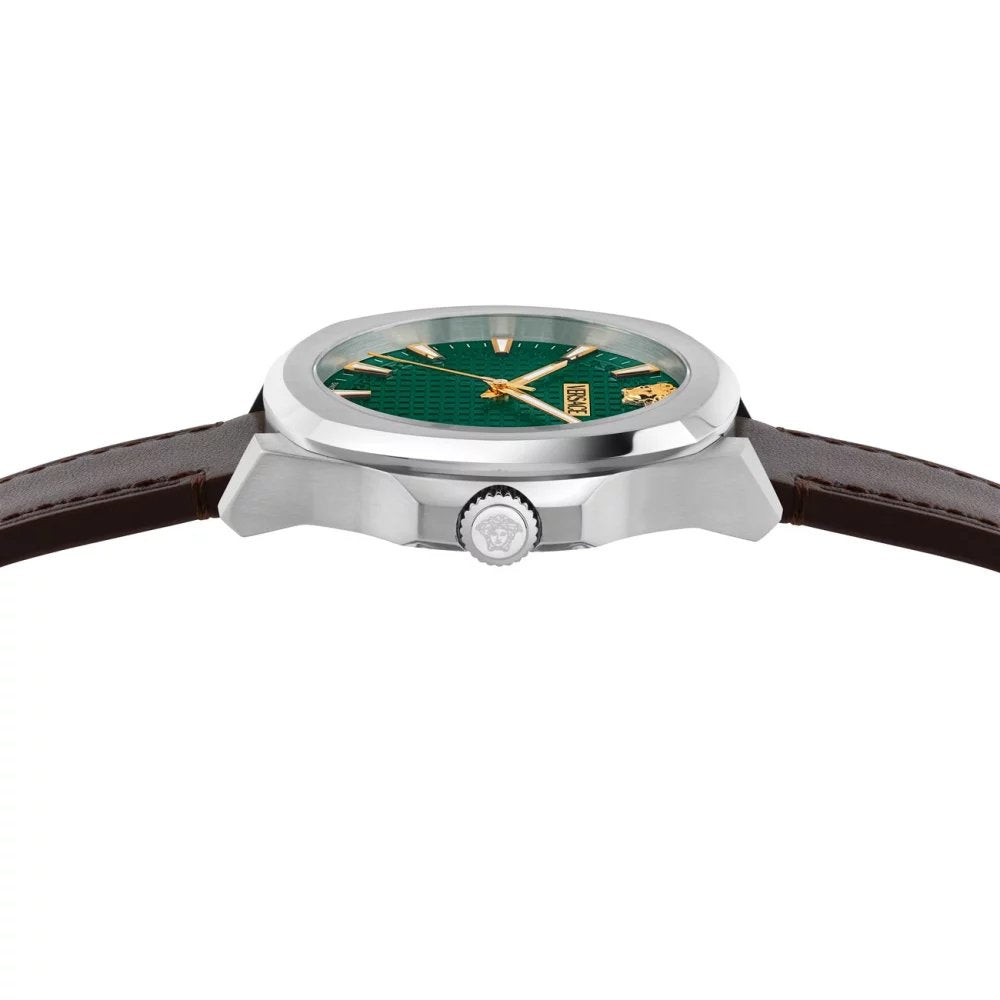 Versace Herren Armbanduhr Luxury Braun/Grün VEKKA0225