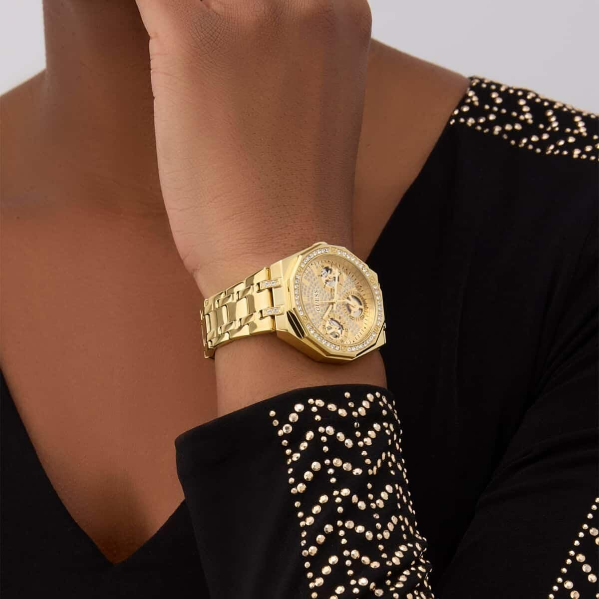 Guess Armbanduhr Damen Quinn Gold GW0988L2