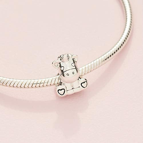 PANDORA Friends Bruno the Unicorn Charm Sterling Silber 12,2 x 13,8 x 10,5 mm (T/H/B)