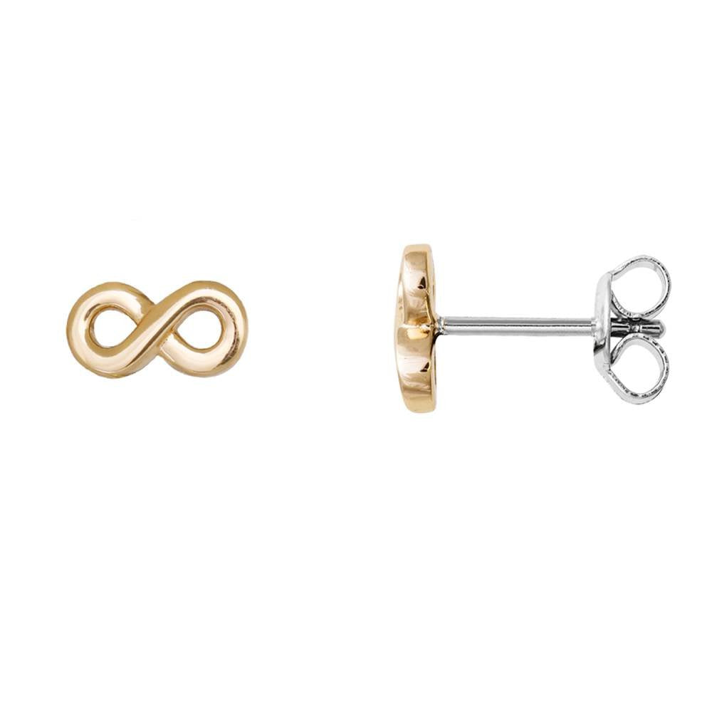 Xenox Damen Ohrstecker Unendlichkeit Gold XS3736GN
